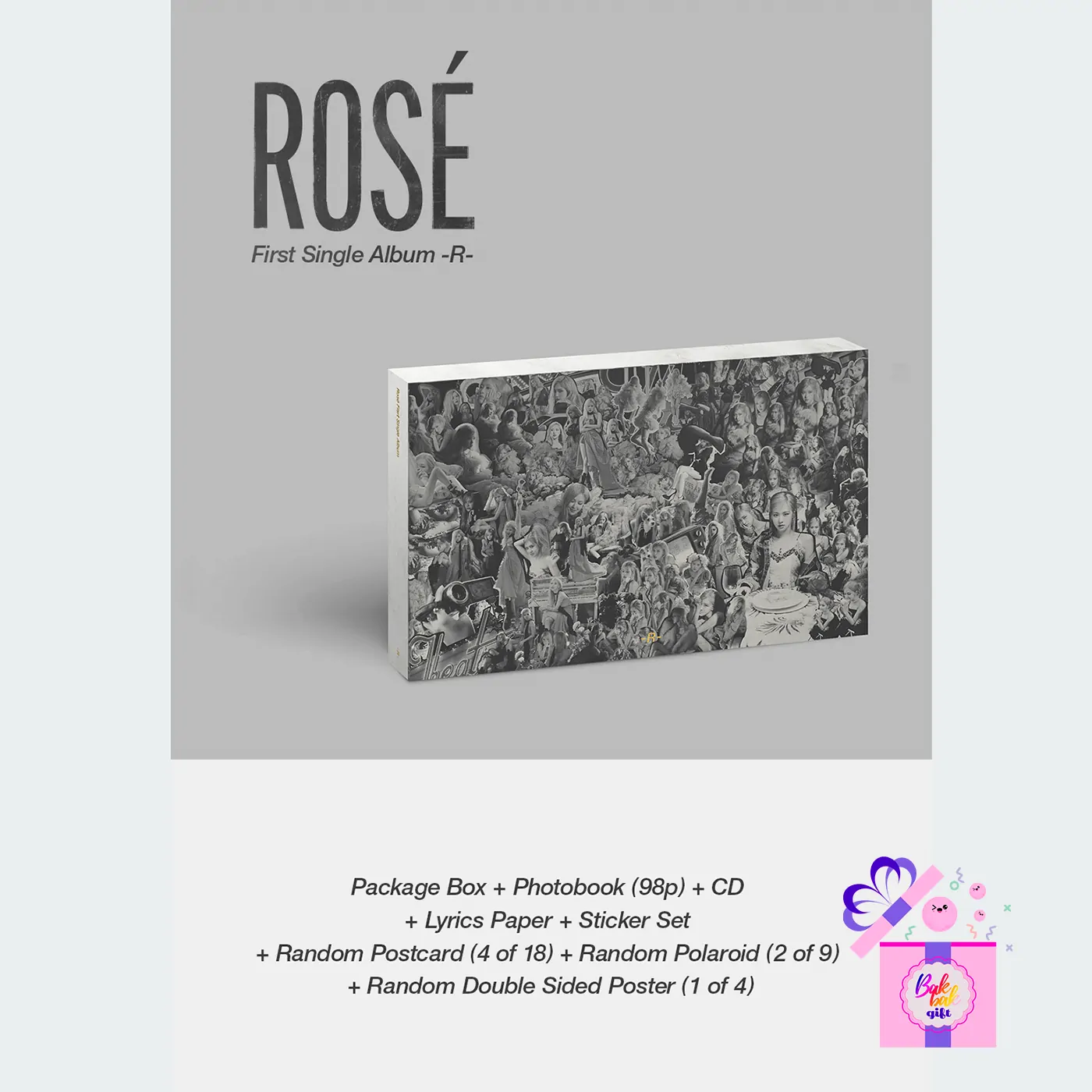 ROSE R photobook 初回限定A ver Rosé (BLACKPINK) – -R- (1st Single