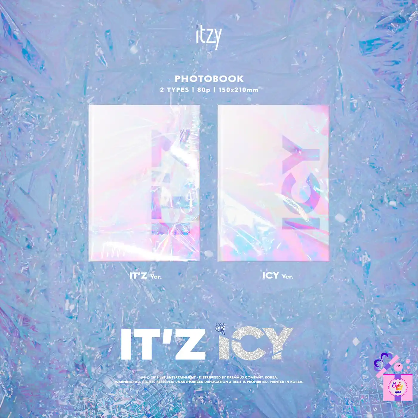 ITZY ICY アルバム ITZY 1st Album - IT'Z ICY [ ICY ver. ] CD + Photobook + Photocards