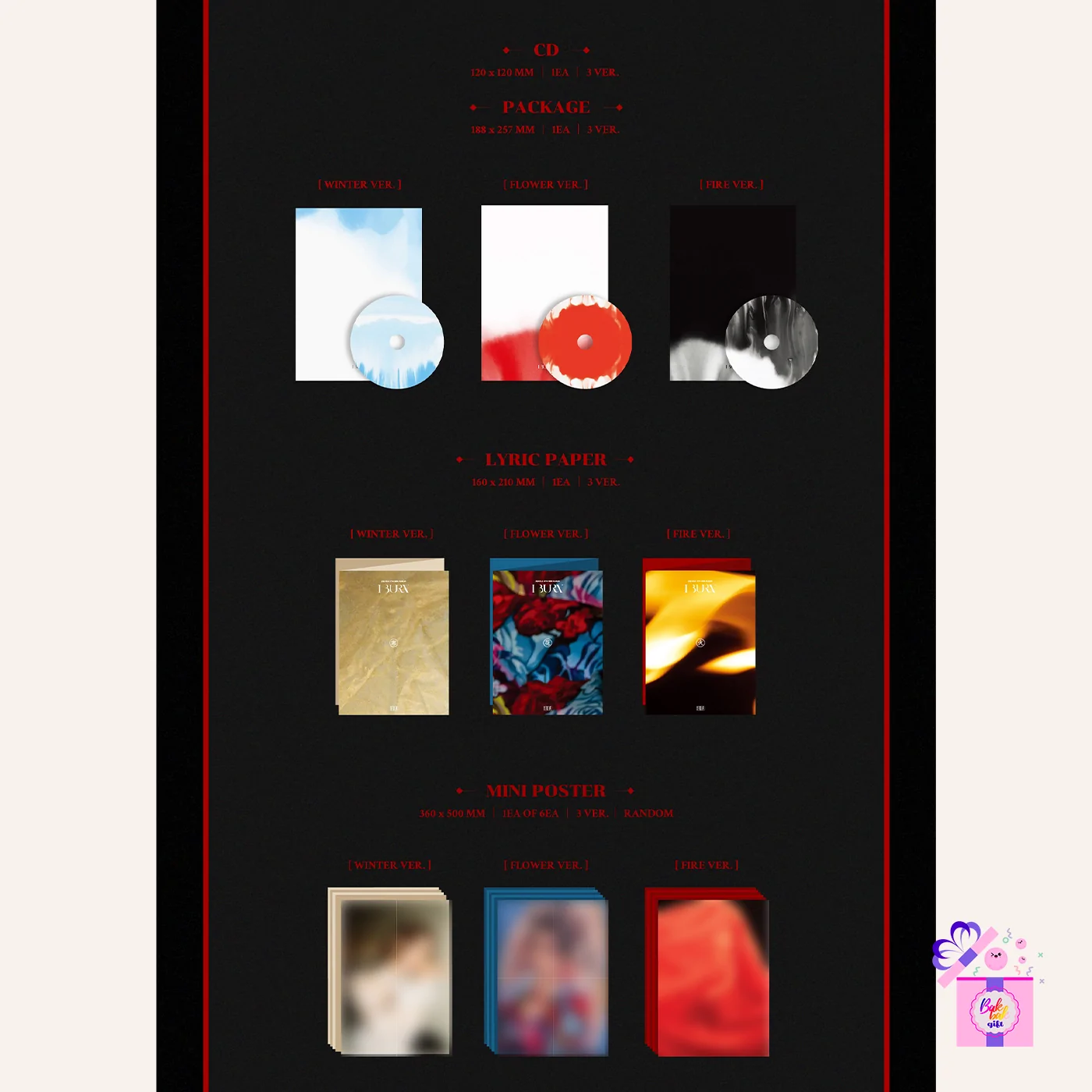 I-DLE – I Burn (4th Mini Album) – Bak Bak K-Pop Store