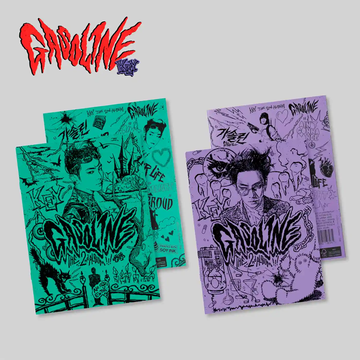 KEY (SHINee) – Gasoline (2nd Album) [Booklet Ver.] – Bak Bak K-Pop