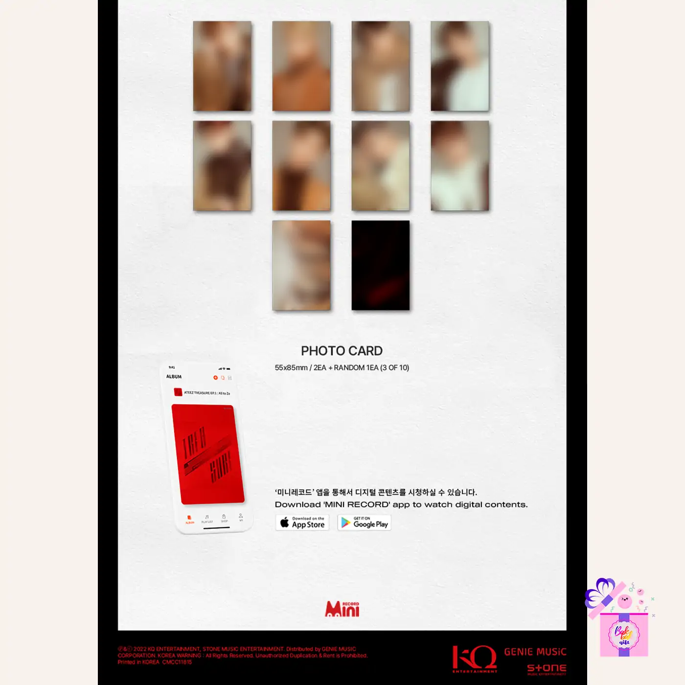 ATEEZ – TREASURE EP.2: Zero To One [Platform Ver.] – Bak Bak K-Pop