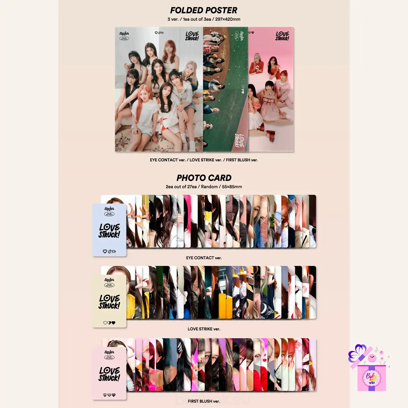 Kep1er – LOVESTRUCK! (4th Mini Album) – Bak Bak K-Pop Store