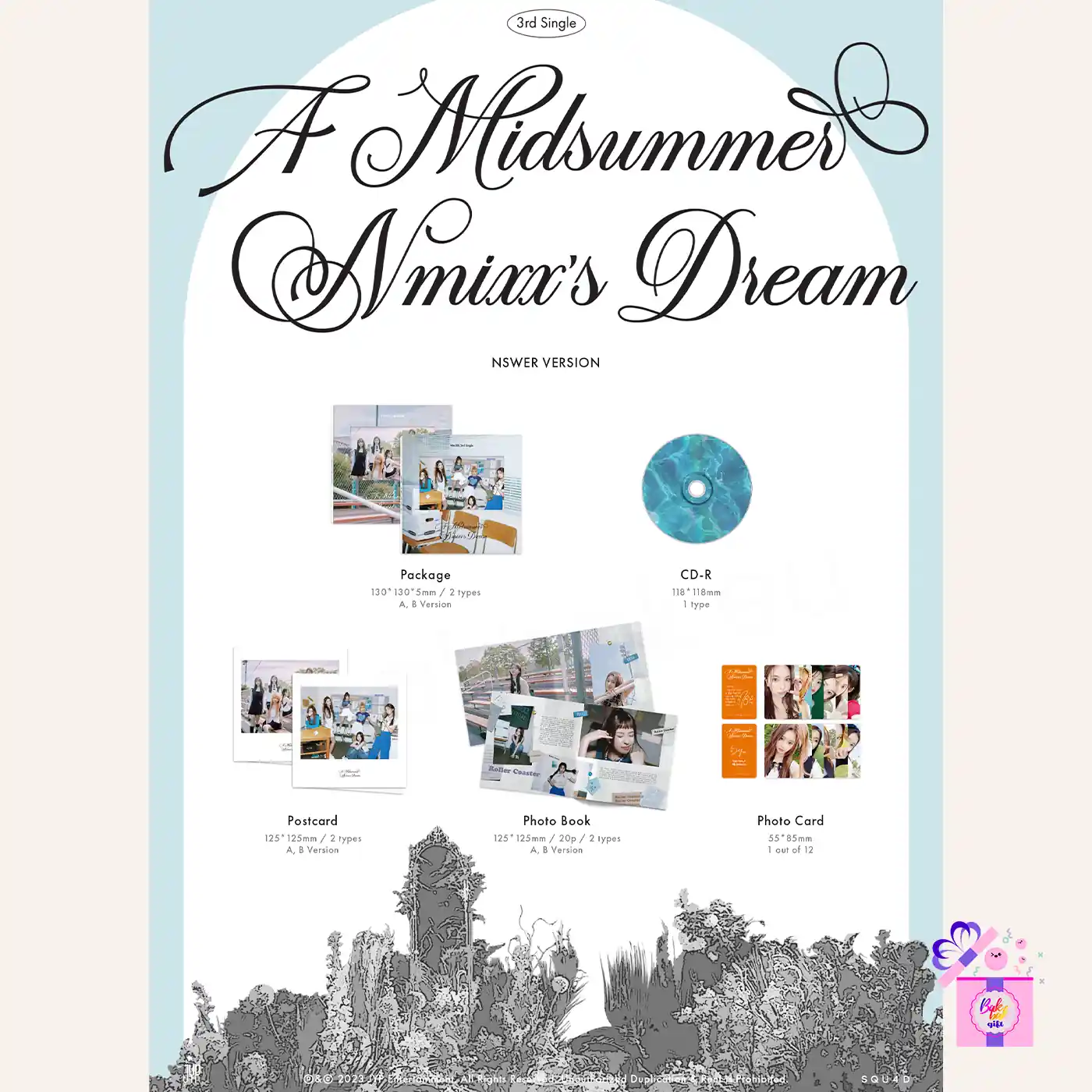 NMIXX a mid summer リリー　サノク　希少 NMIXX 3RD SINGLE ALBUM A MIDSUMMER NMIXX'S DREAM NSWER VER - Kpop USA