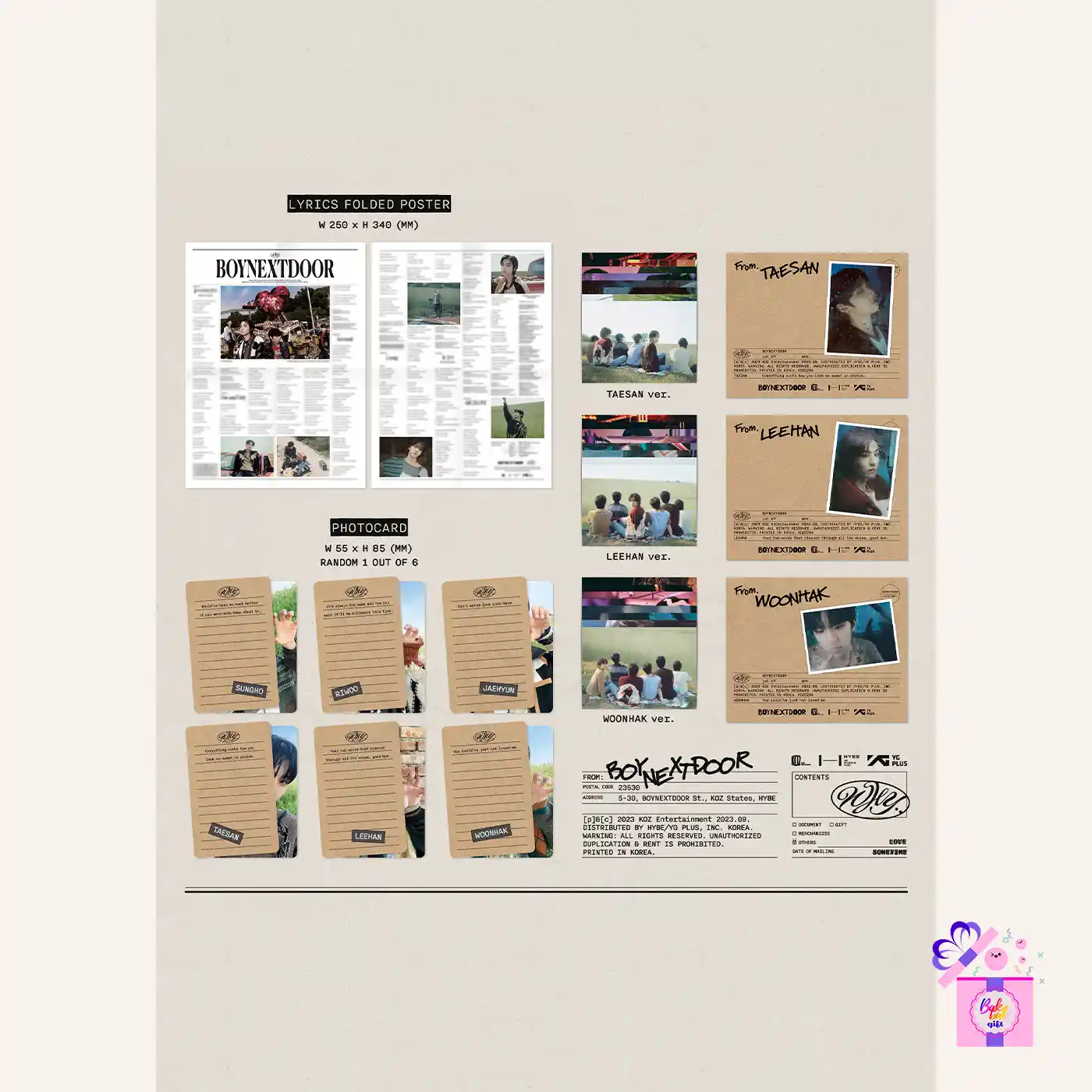 BOYNEXTDOOR – WHY.. [LETTER Ver.] – Bak Bak K-Pop Store