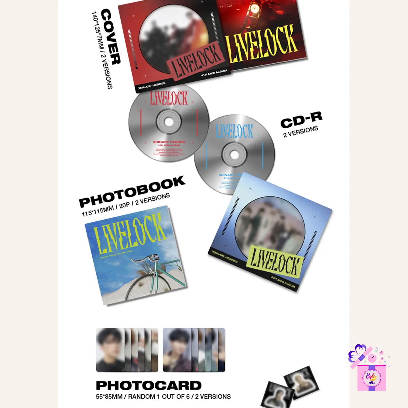 Xdinary Heroes – Livelock (4th Mini Album) [Digipack Ver.] – Bak