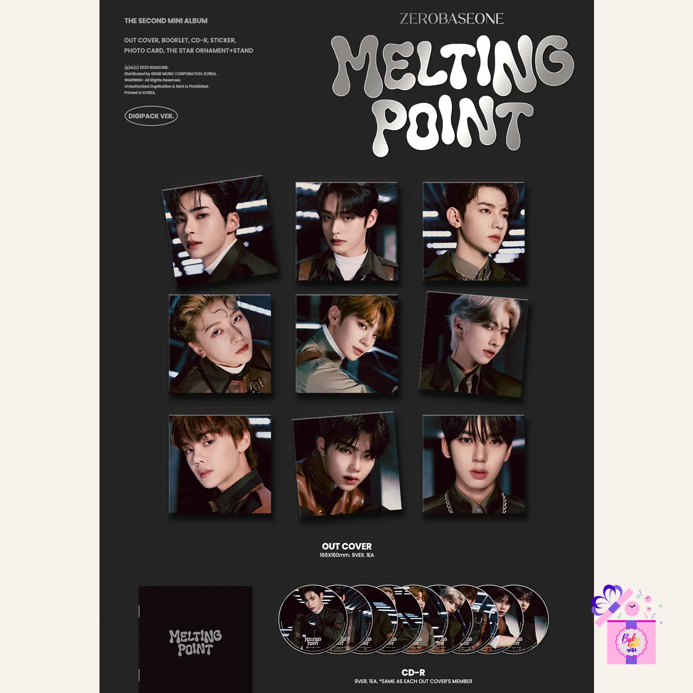 ZB1 キム テレ サノク トレカ Melting point 公開放送 ZB1 – MELTING POINT [Member Digipack Ver.] – Bak Bak K-Pop Store