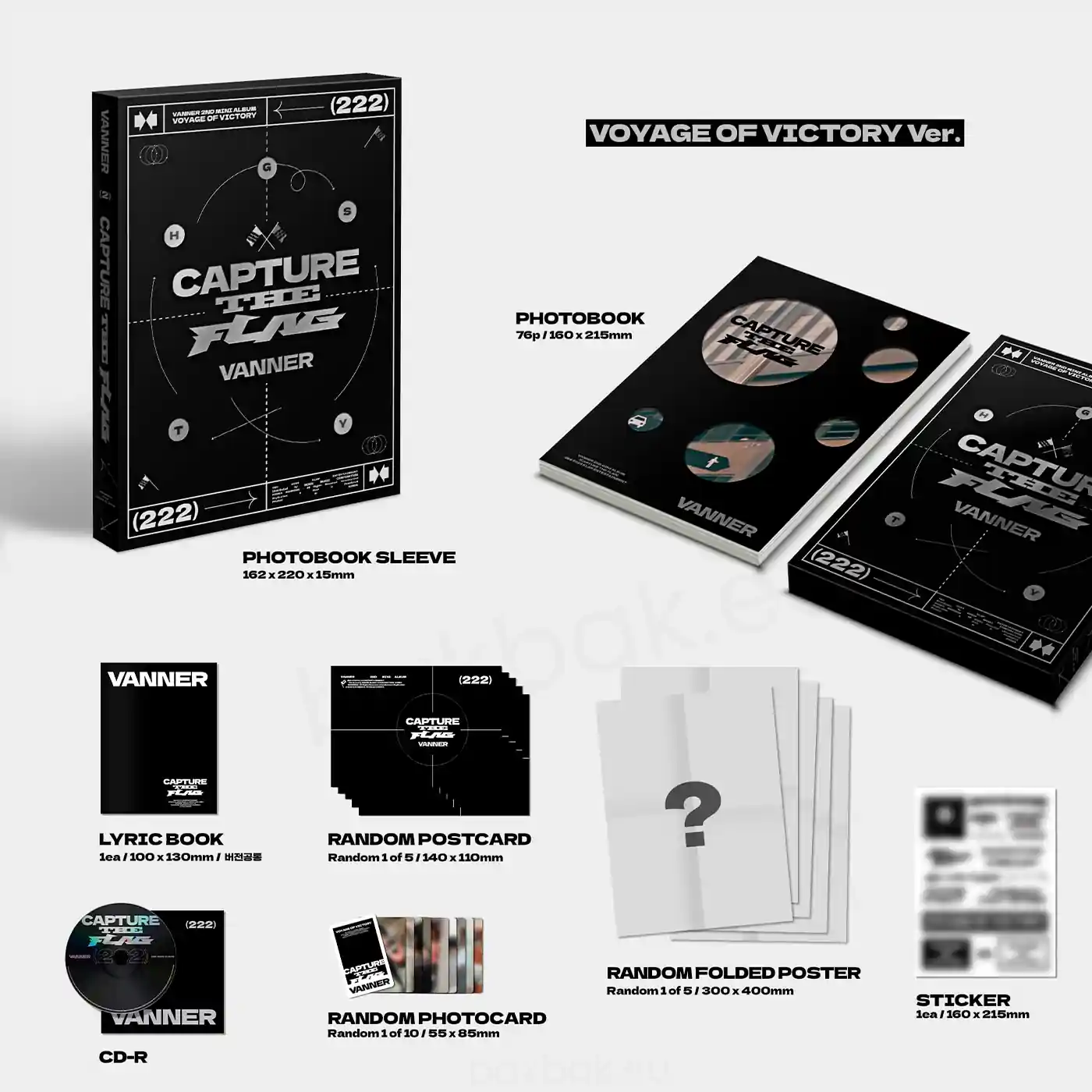 VANNERアルバム VANNER – CAPTURE THE FLAG (2nd Mini Album) [PLVE ver.] – Bak Bak K