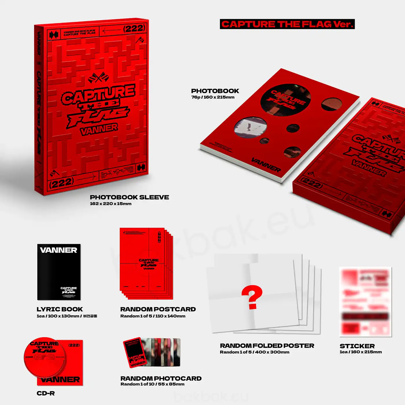 VANNER – CAPTURE THE FLAG (2nd Mini Album) – Bak Bak K-Pop Store