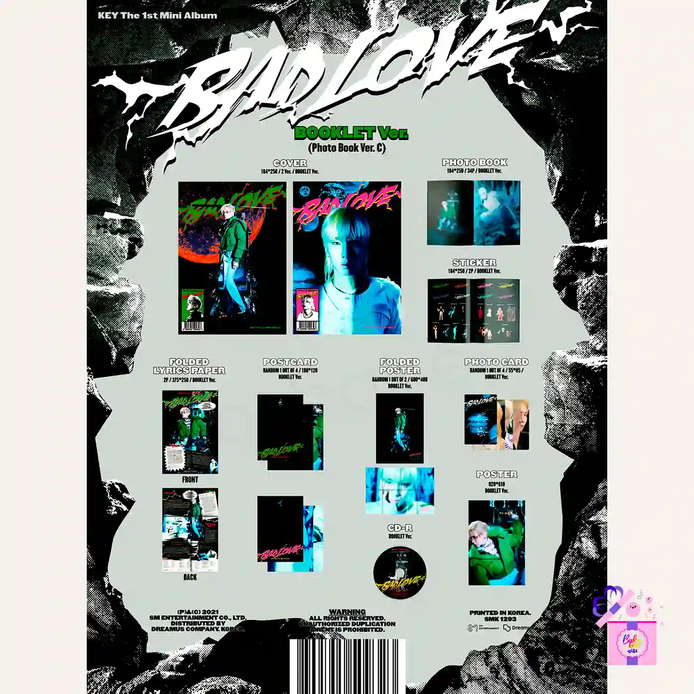 KEY (SHINee) – Bad Love (1st Mini Album) [Photobook Ver.] – Bak