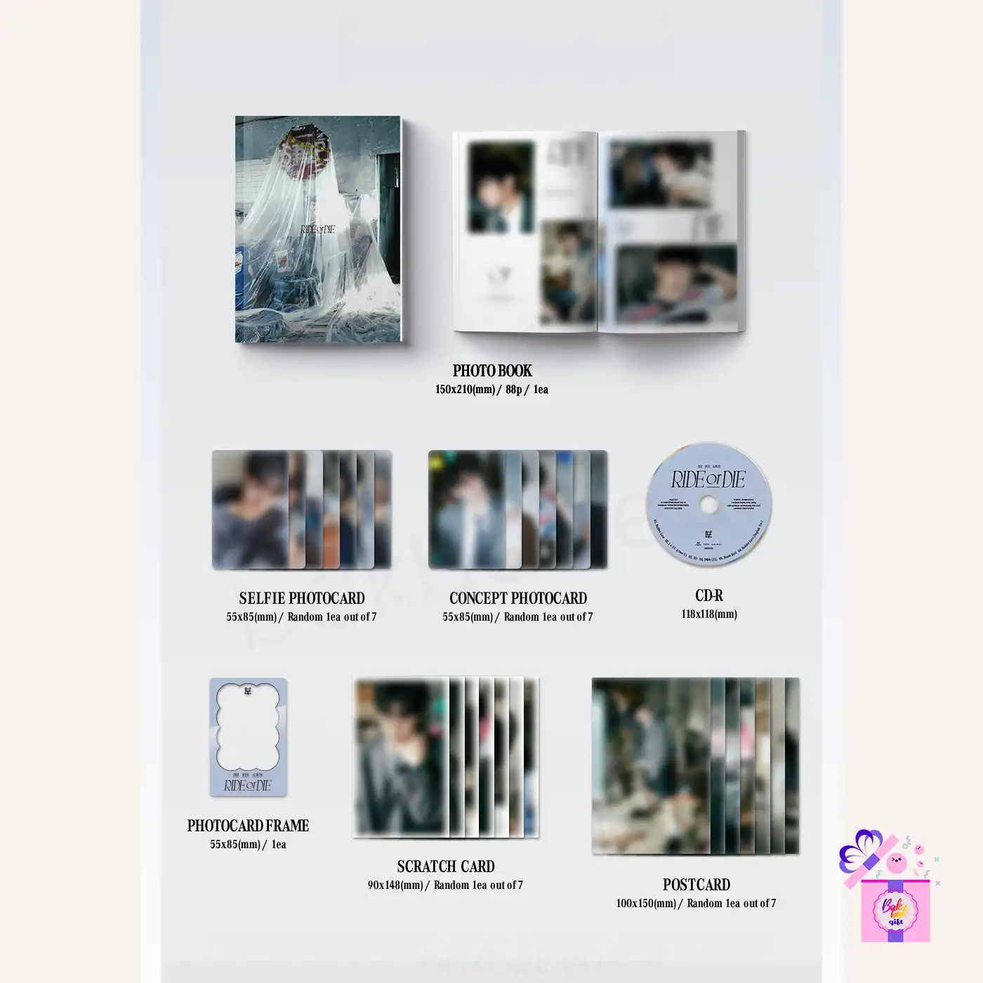 EVNNE – RIDE or DIE [SIGNED Ver.] + hello82 Unreleased Photocard