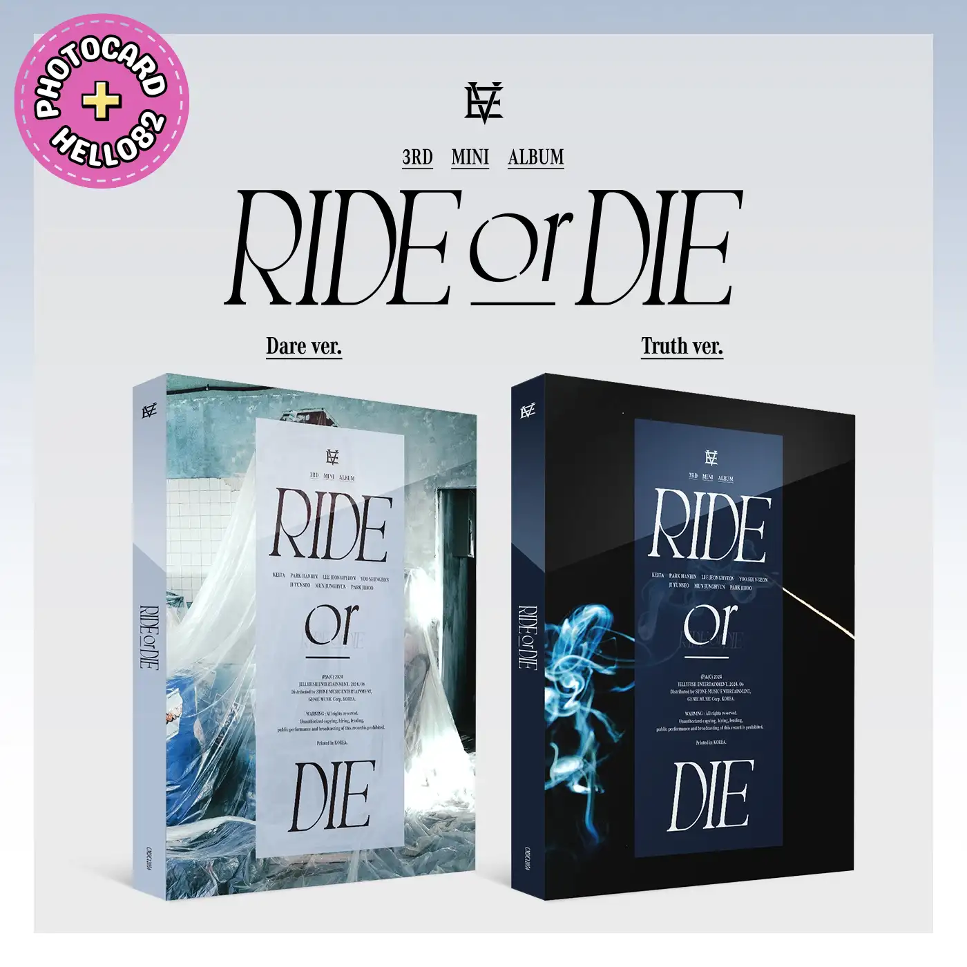 EVNNE – RIDE or DIE [SIGNED Ver.] + hello82 Unreleased Photocard