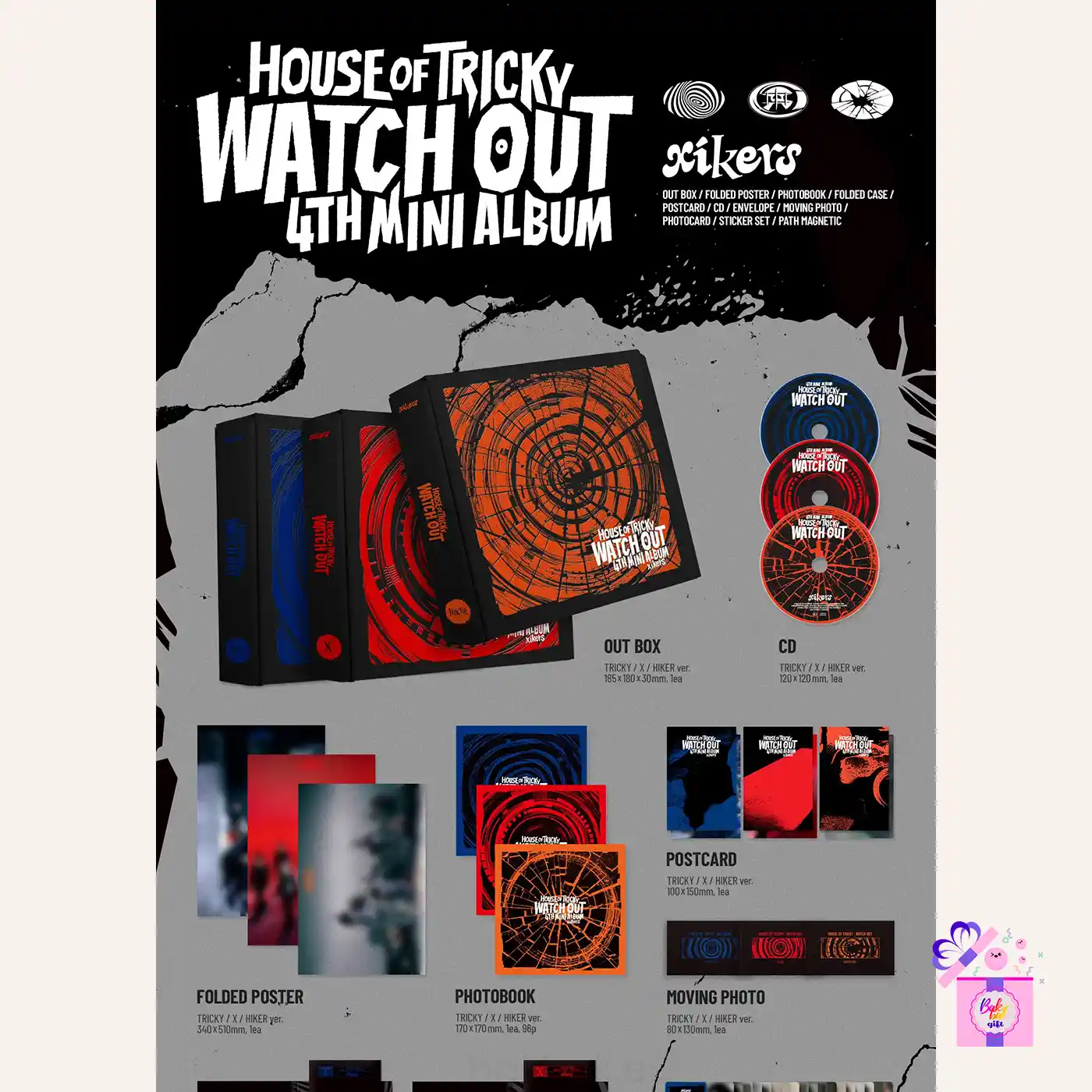 xikers – HOUSE OF TRICKY : WATCH OUT [4th Mini Album] – Bak Bak K