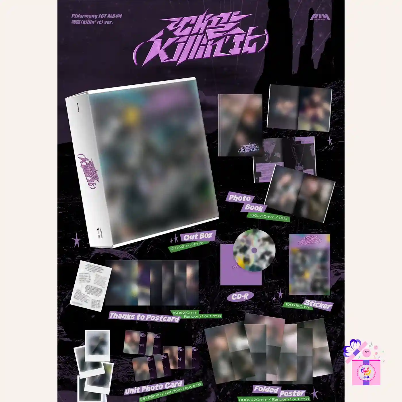 P1Harmony – Killin' It [hello82 Exclusive] – Bak Bak K-Pop Store