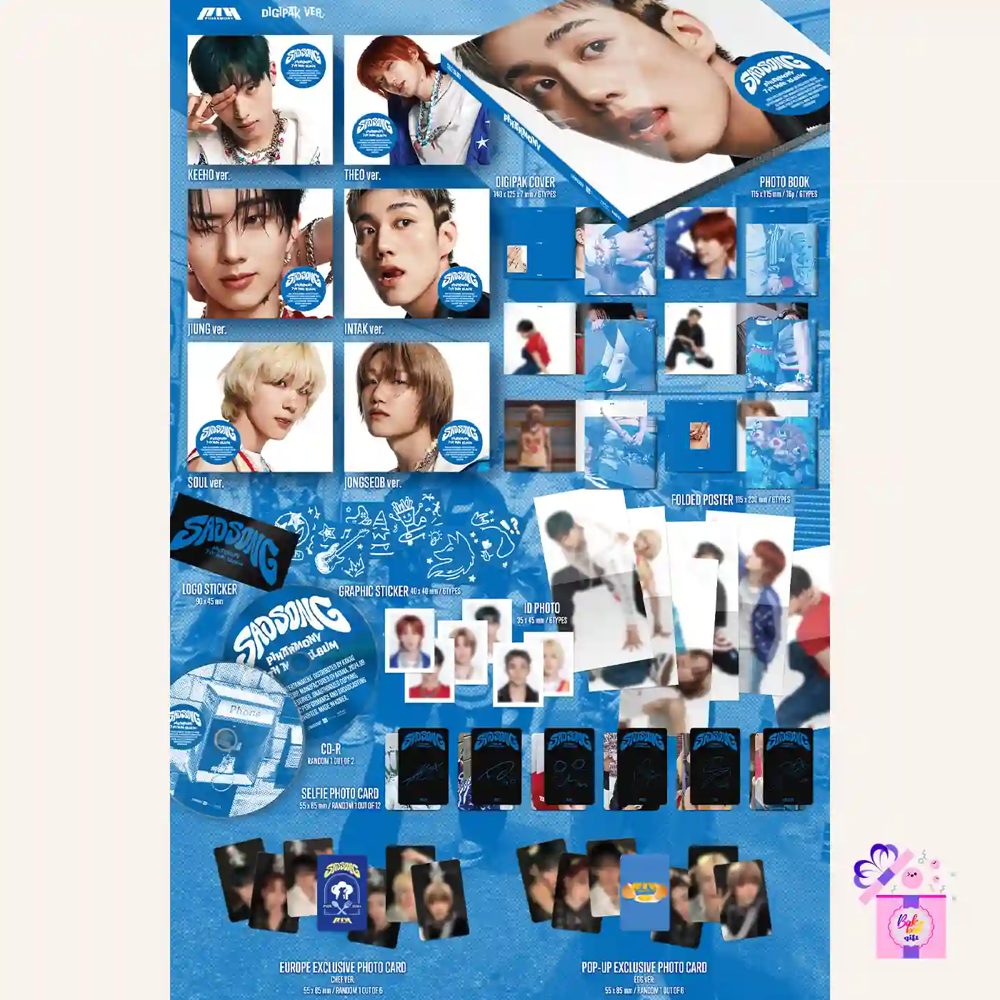 P1Harmony – SAD SONG (Member Digipak) [Europe POP-UP Exclusive