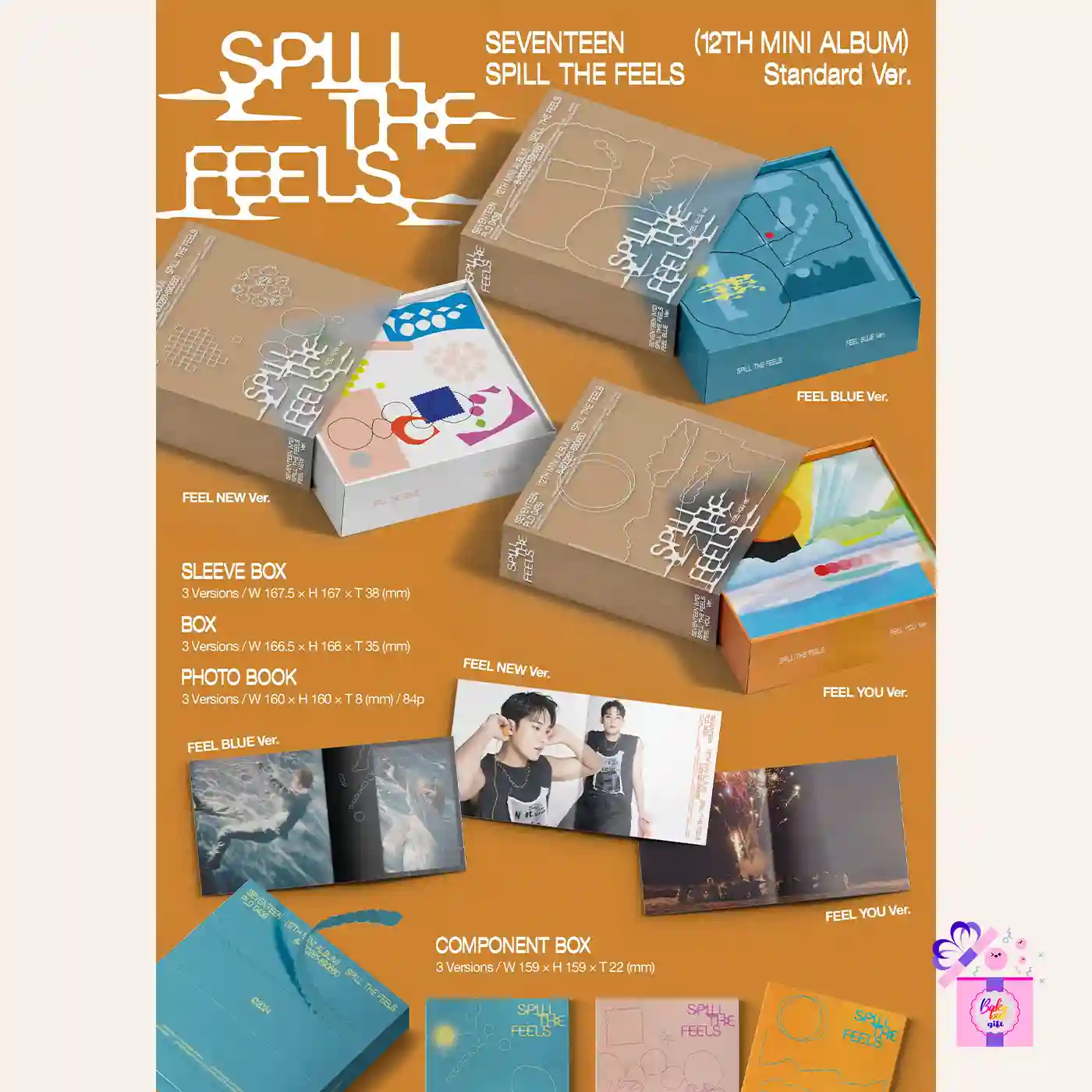 SEVENTEEN – SPILL THE FEELS (12th Mini Album) + Weverse Gifts