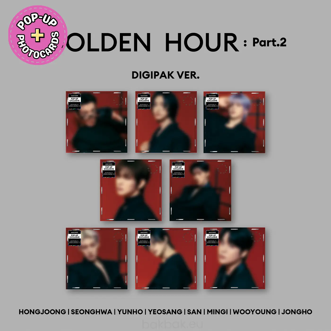 ATEEZ – GOLDEN HOUR : Part.2 (Member Digipak) [hello82 Europe Pop