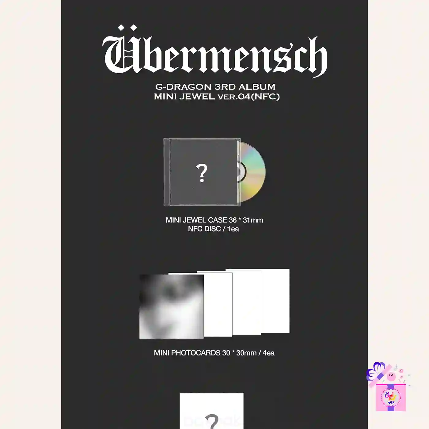 G-Dragon (BIGBANG) – Übermensch (Mini Jewel Case Ver.) [NFC Album