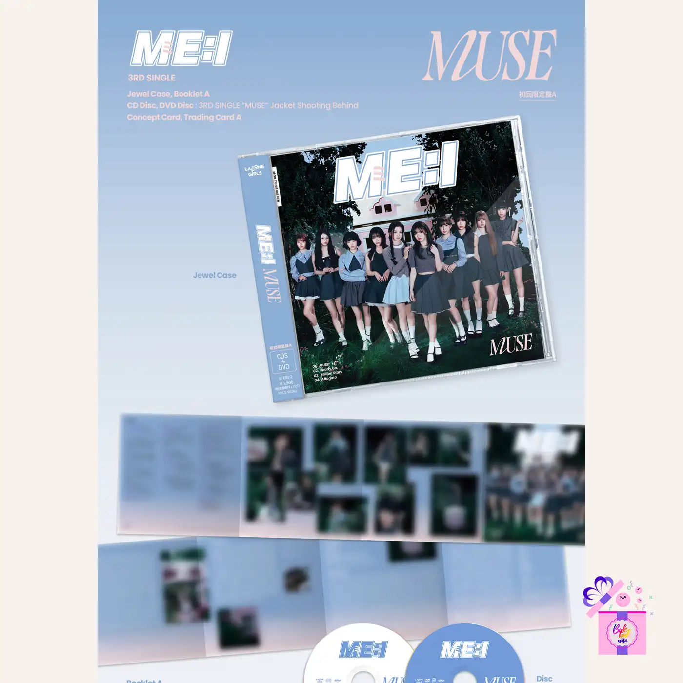 【CD】Muse★MuseいっくBox★宮崎発！アカペラ♪ ME:I – MUSE (Limited Edition) [3rd Single Album] – Bak Bak K-Pop Store