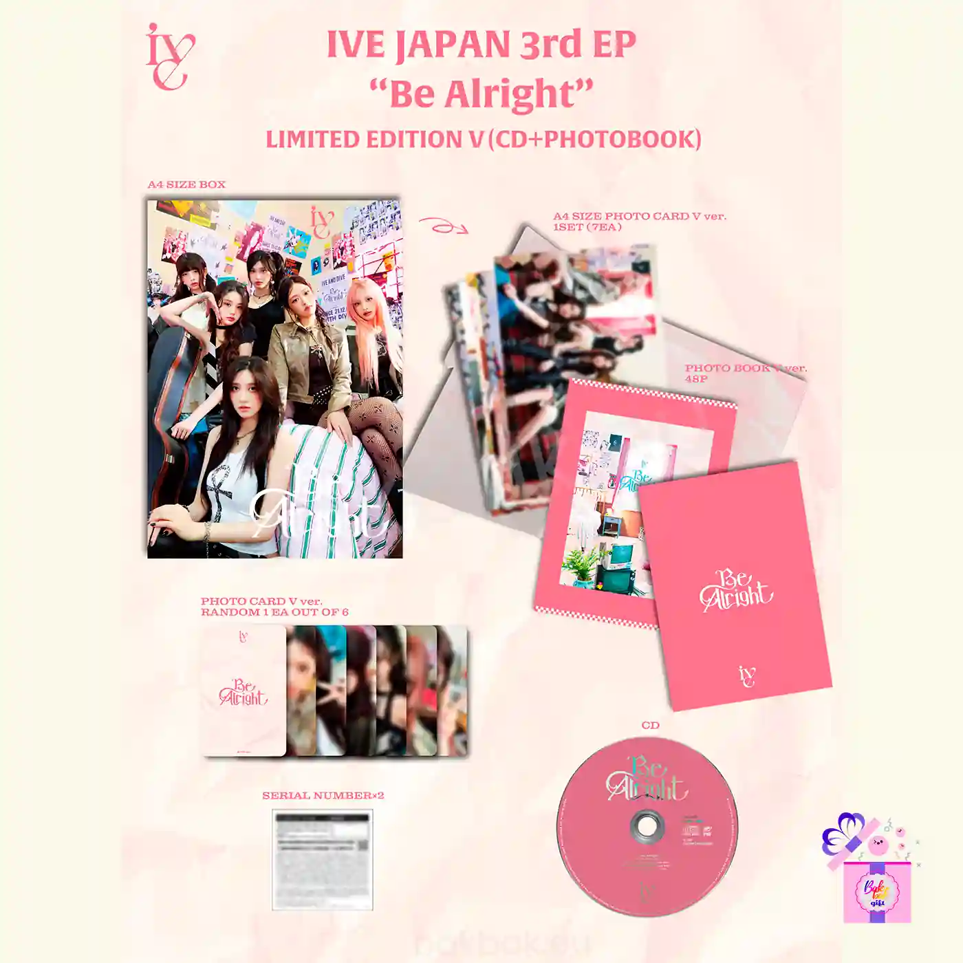 IVE – Be Alright (Limited Edition) [Japan 3rd EP Album] + POB