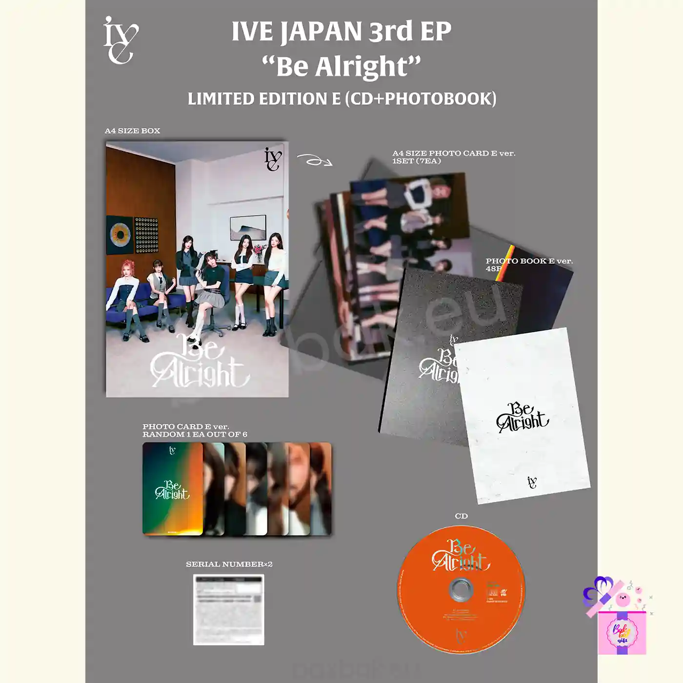 IVE – Be Alright (Limited Edition) [Japan 3rd EP Album] + POB