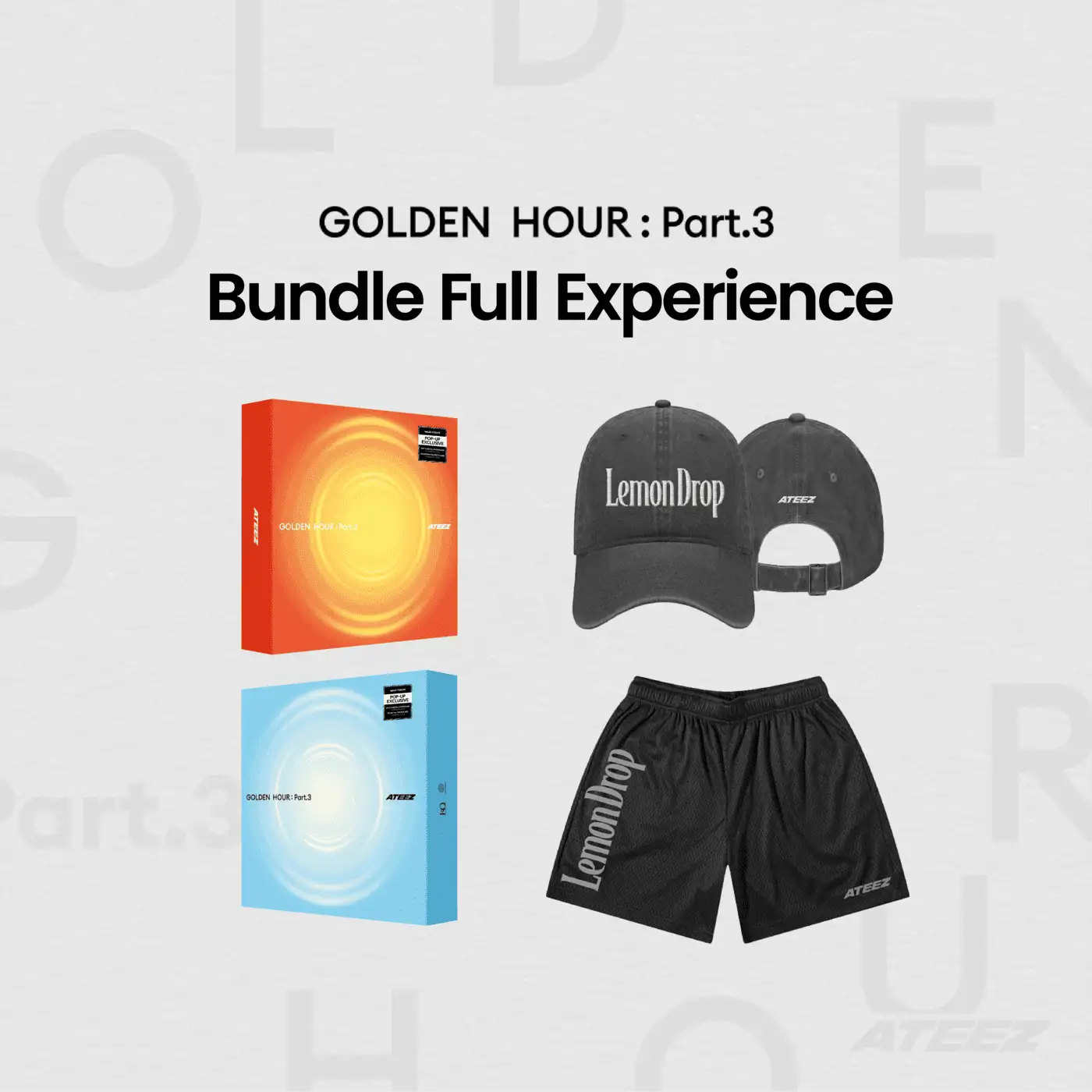 ATEEZ – Golden Hour : Part.3 (POP-UP Exclusive + Merch) Bundle
