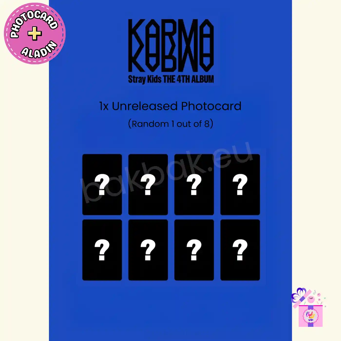 Stray Kids – Album KARMA [HOORAY Ver.] – Édition Complète Avec Photocards, CD, Poster Et Goodies Exclusifs