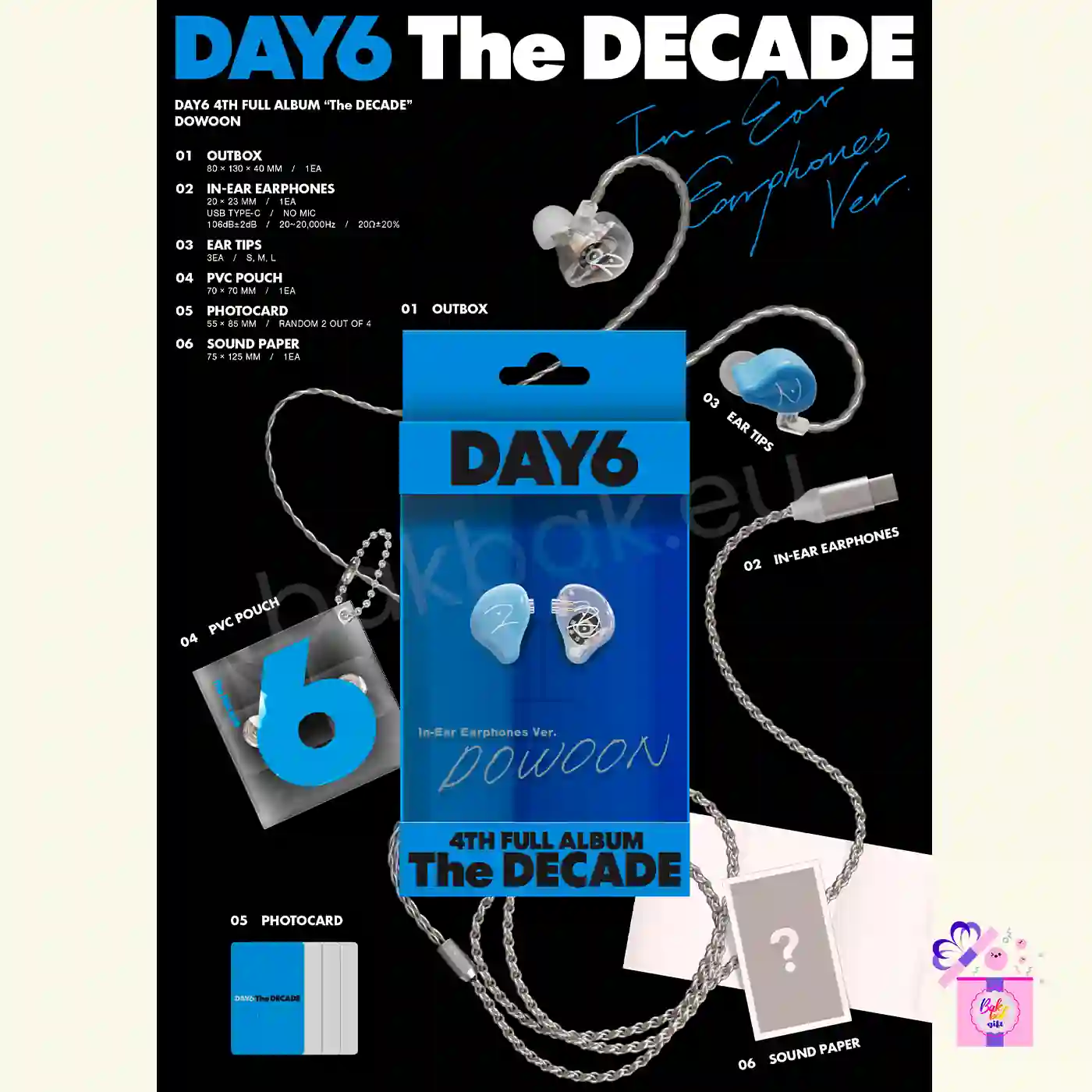 DAY6 – The DECADE (In-Ear Earphones Ver.) [4th Full Album] – Bak