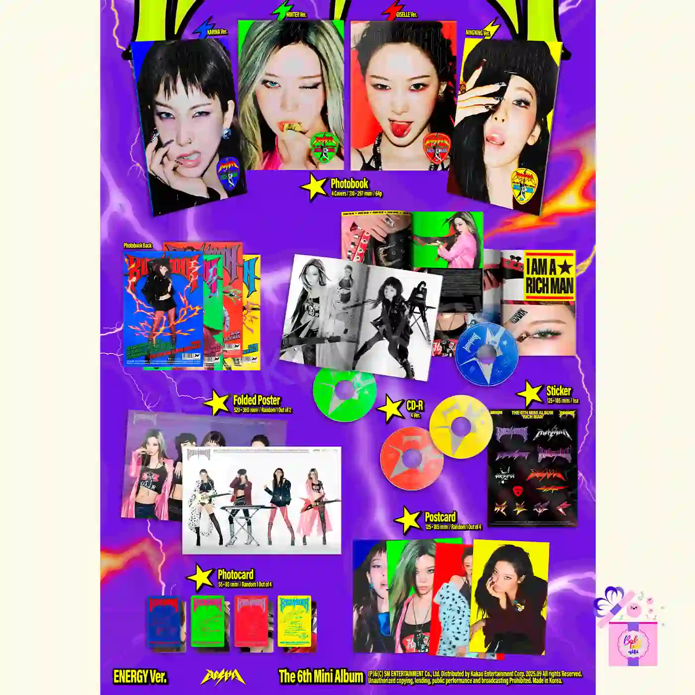 aespa – Rich Man (ENERGY Ver.) [6th Mini Album] – Bak Bak K-Pop Store