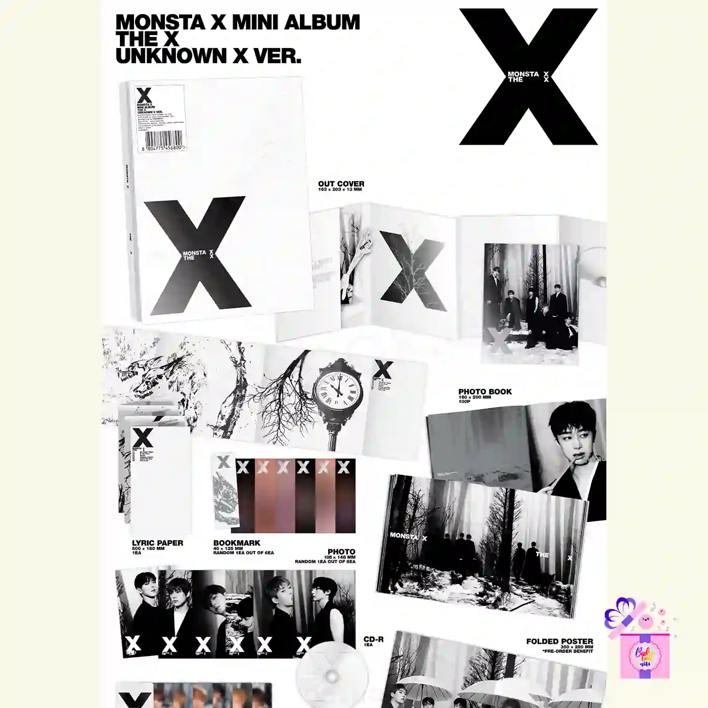 Starship Monsta X – SHAPE Of Love Album Kit De Cartes Photo Supplémentaires (Everything Ver.), (L100005817