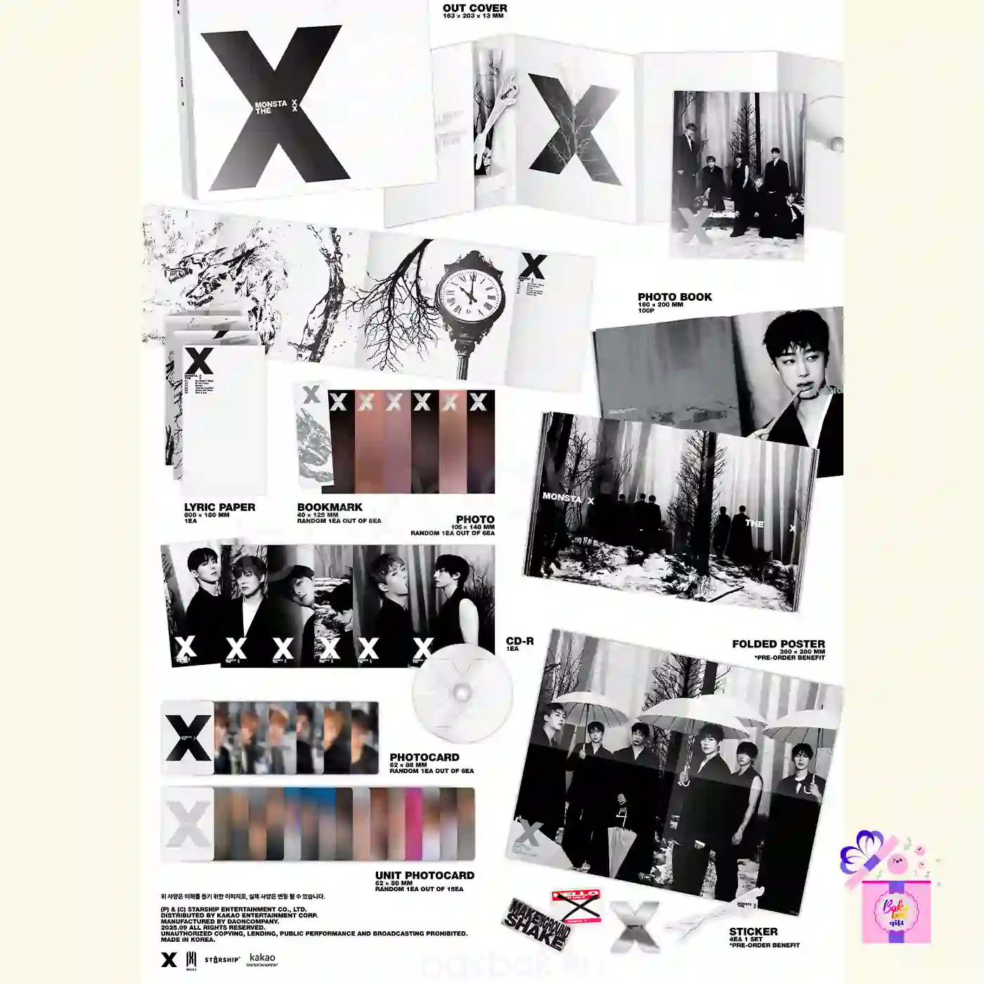 MONSTA X – THE X [13th Mini Album] – Bak Bak K-Pop Store