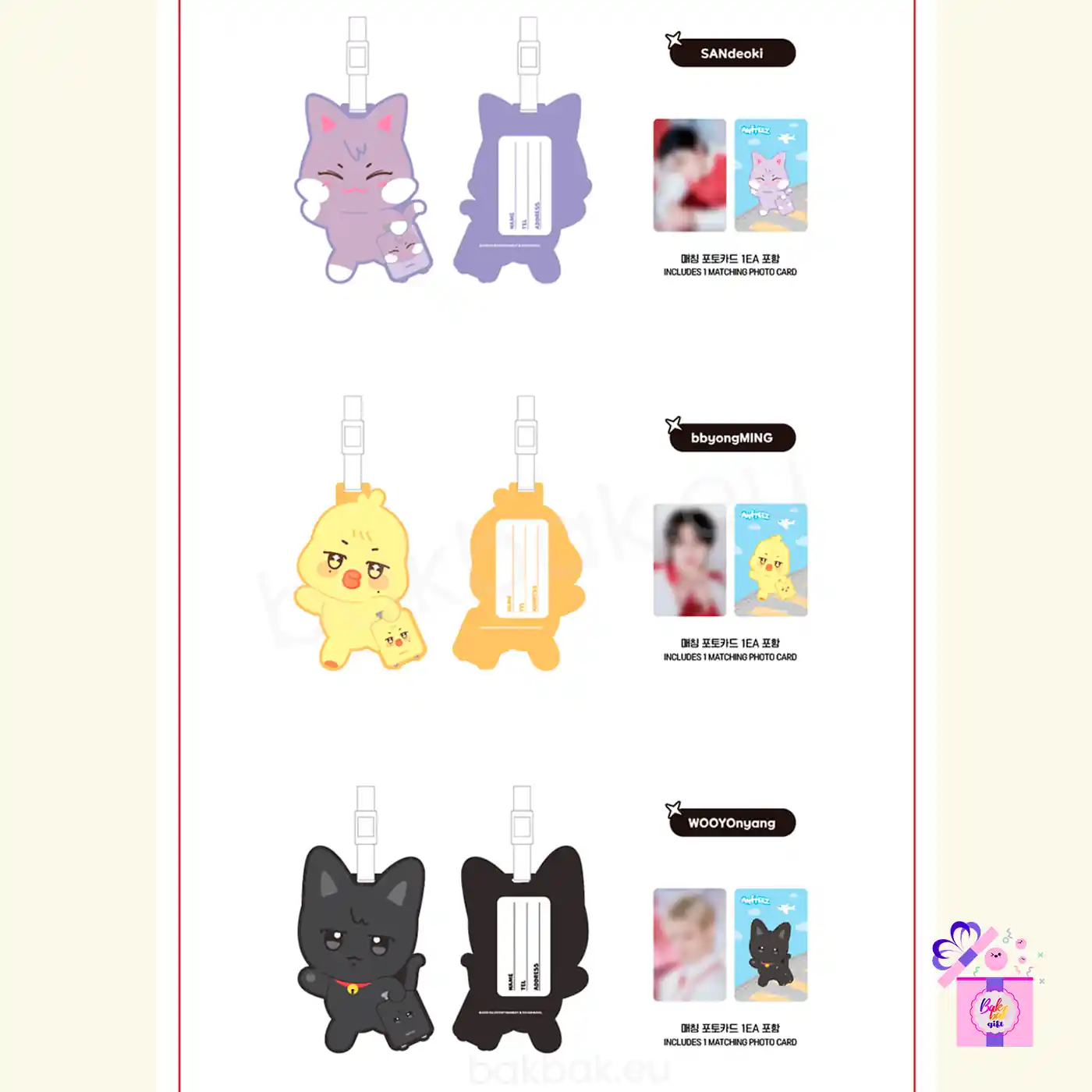 ATEEZ – PVC Luggage Tag [ANITEEZ IN THE CALLING Limited MD] – Bak