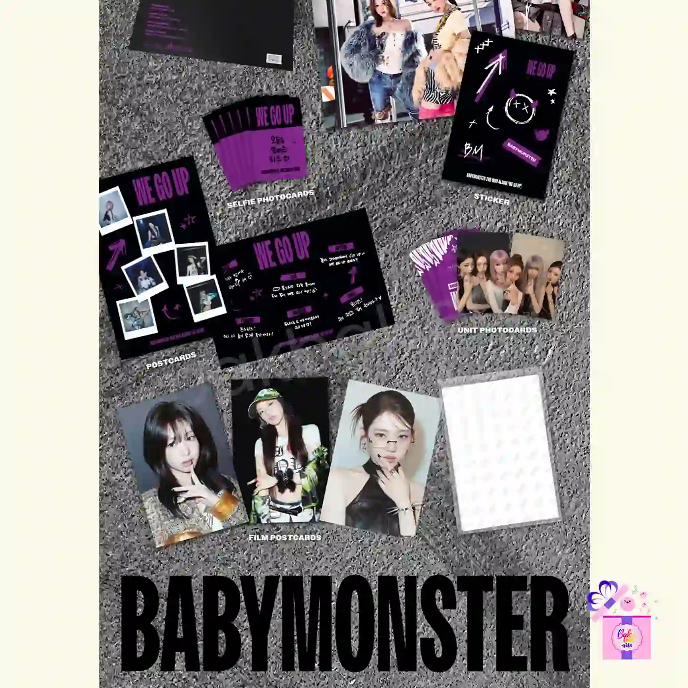 BABYMONSTER – WE GO UP (POSTCARD Ver.) + Lucky Draw [2nd MINI
