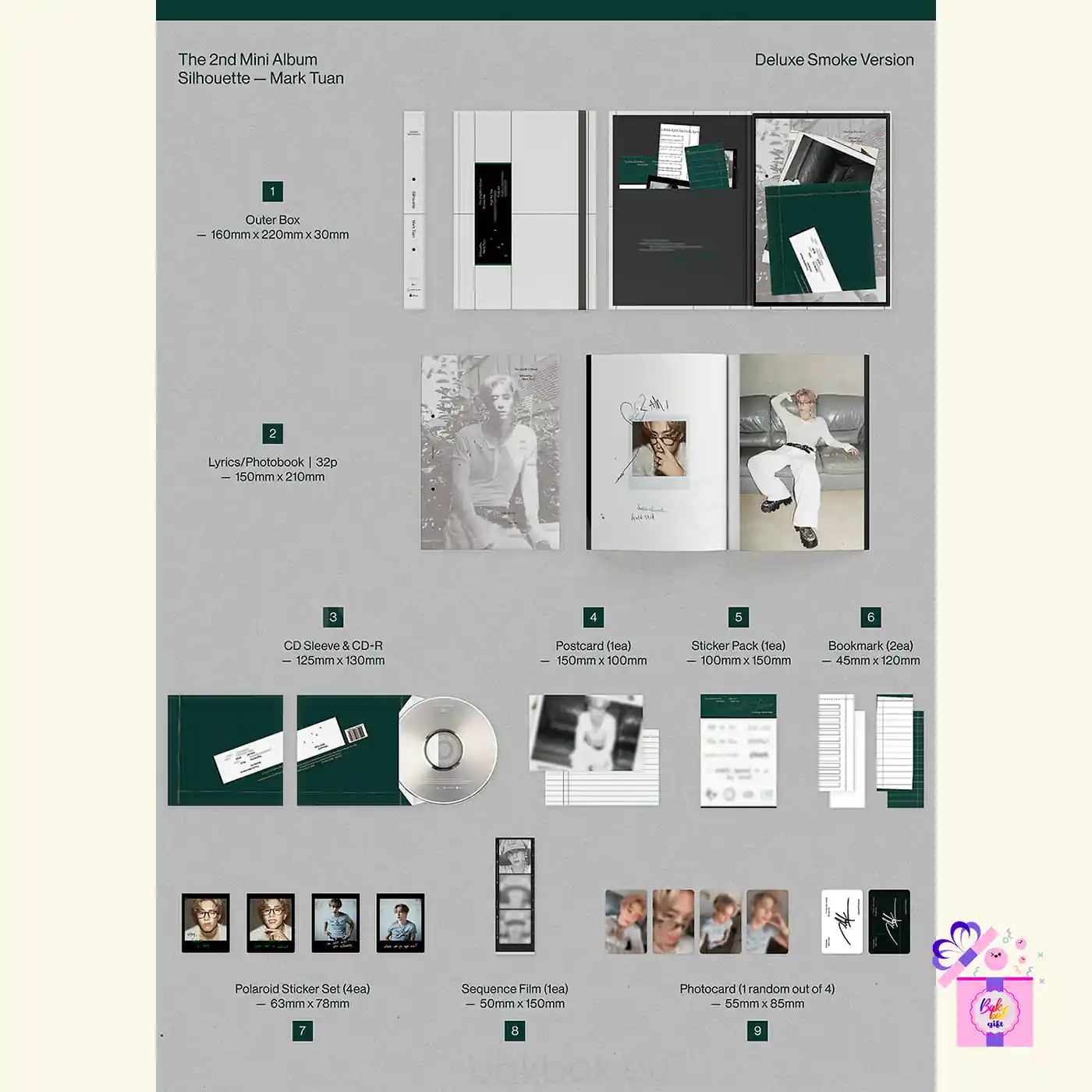 Mark Tuan (GOT7) – Silhouette (SIGNED ver.) + Lucky Draw Photocard