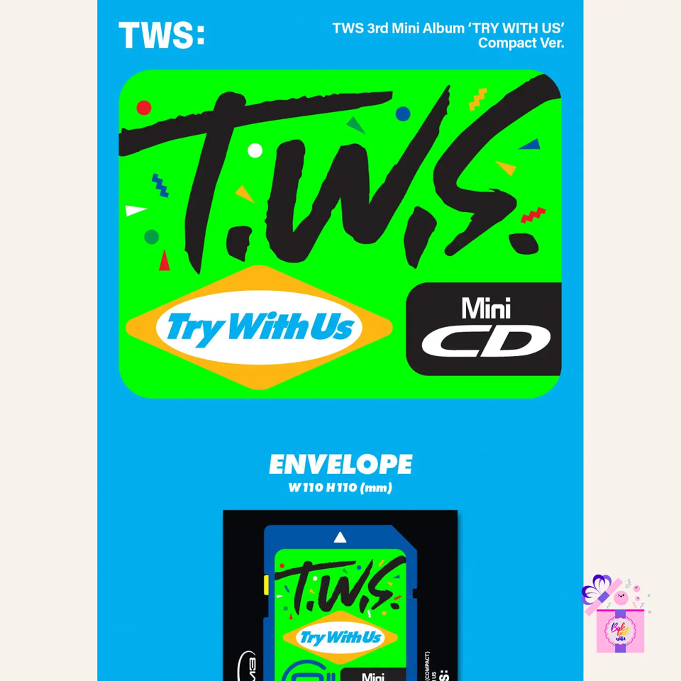 TWS try with us compact アルバム50枚 TWS – TRY WITH US (3rd Mini Album) [Compact ver.] – Bak Bak K-Pop