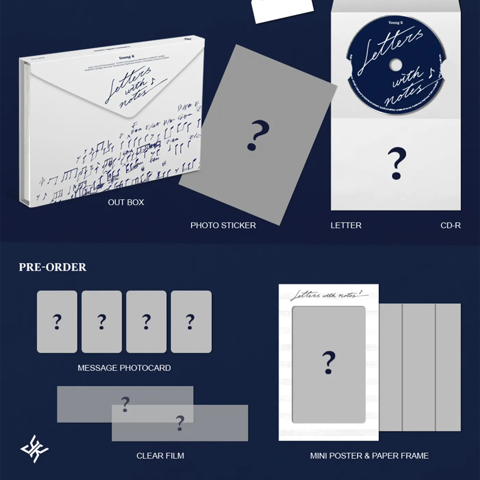Young K (DAY6) – Letters with notes (1st Full Album) – Bak Bak K