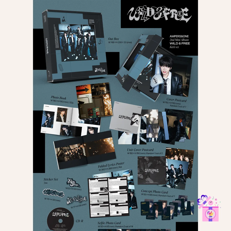 AMPERS&ONE – WILD & FREE (2nd Mini Album) [Kick ver.] – Bak Bak K
