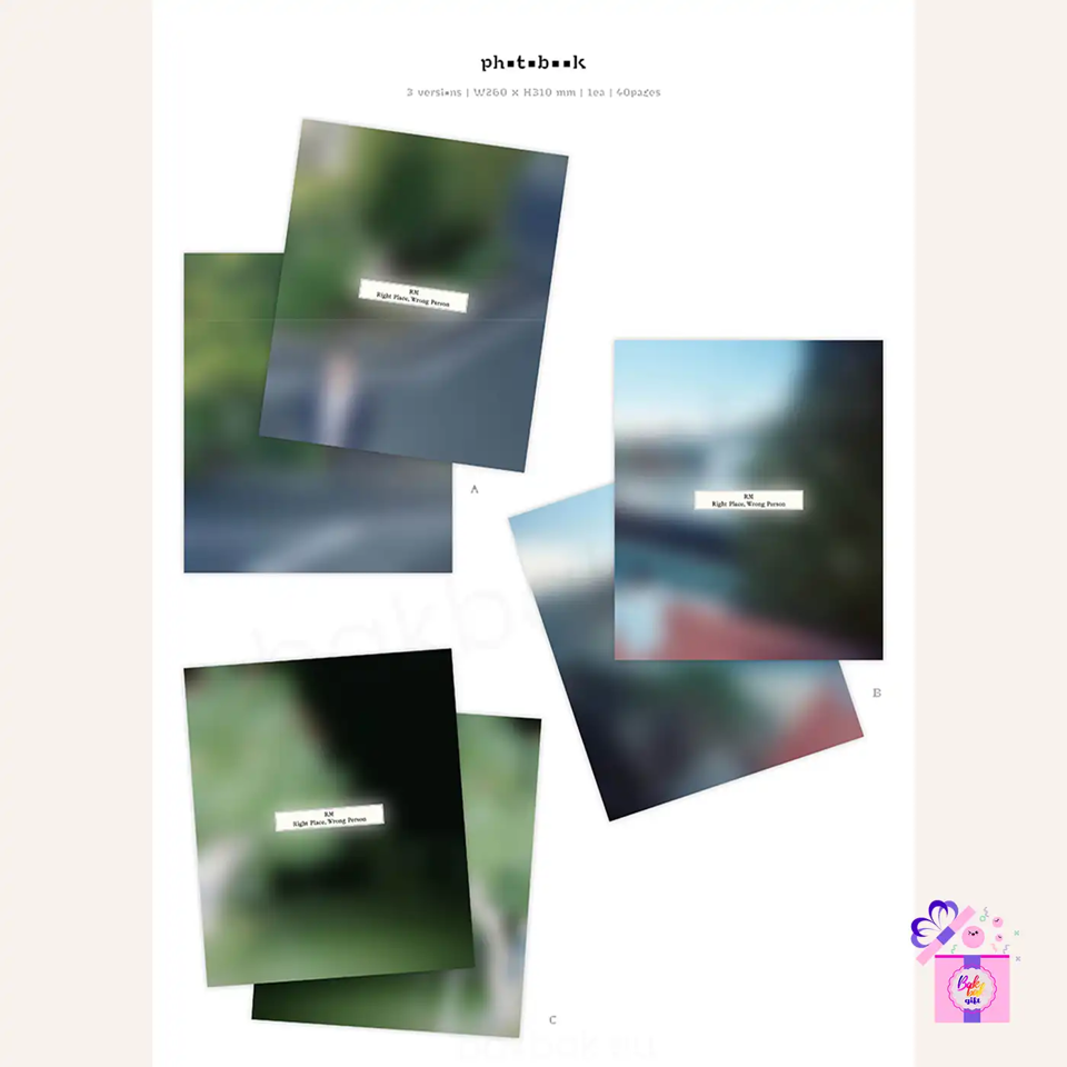RM (BTS) – Right Place, Wrong Person (3 Versions SET) + Weverse