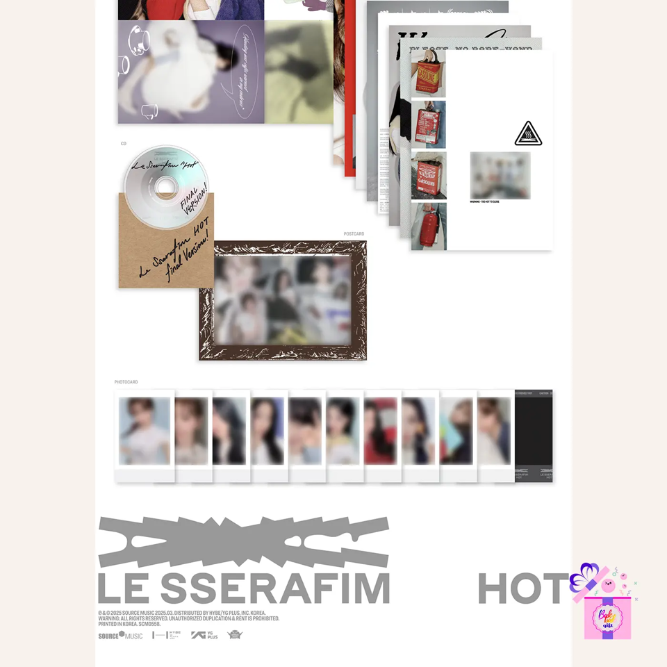 LE SSERAFIM – HOT [Limited TIN CASE ver.] (5th Mini Album) – Bak