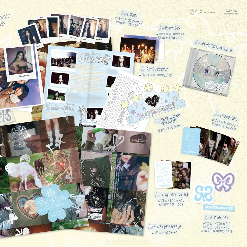 Hearts2Hearts – The Chase (Package Ver.) [1st Single Album] – Bak