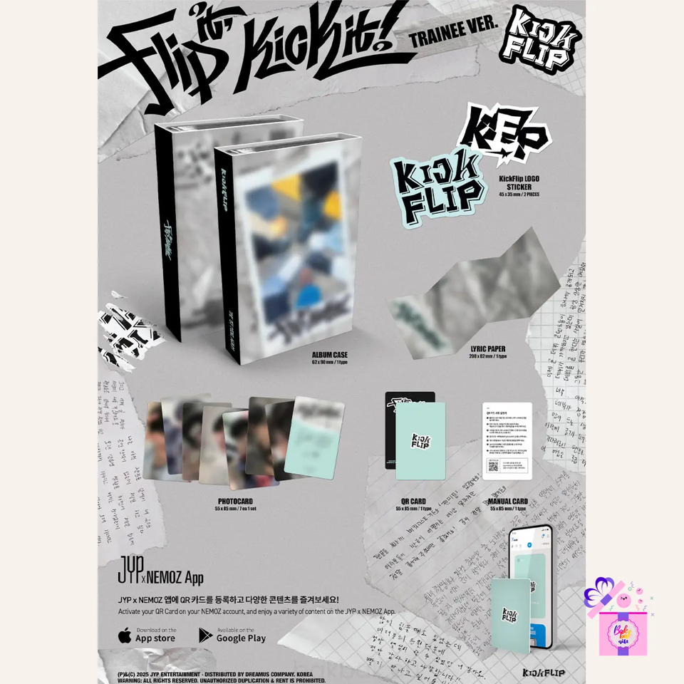 KickFlip 1st Mini Album Flip It, Kick It! Official Poster - Photo Conc – Choice Music LA