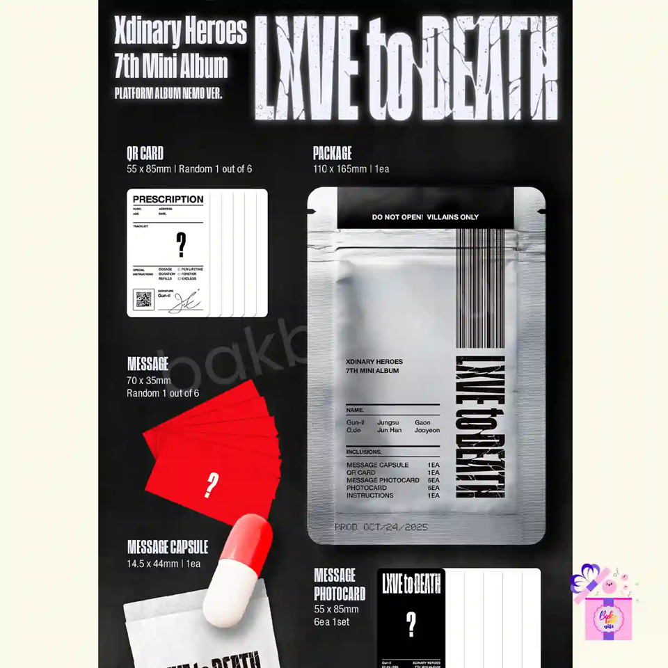 Xdinary Heroes – LXVE to DEATH (Platform Ver.) [7th Mini Album