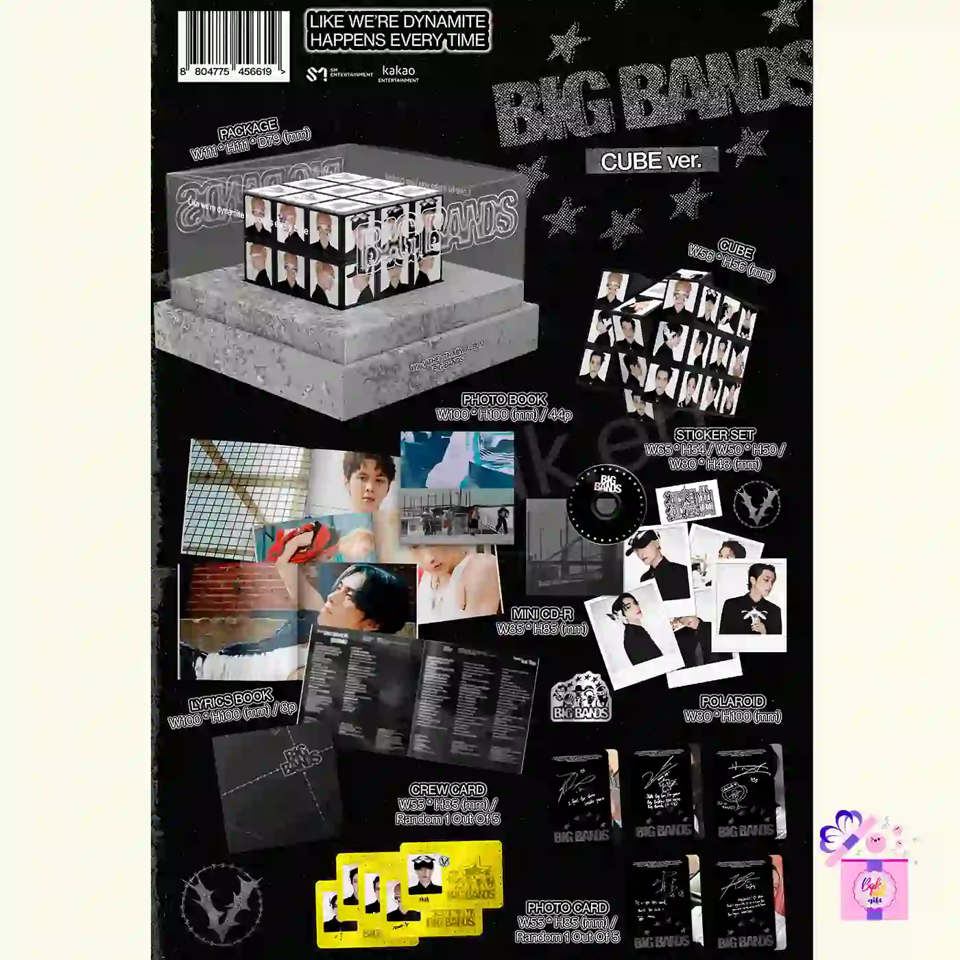 WayV 威神V BIG BANDS Cube ver 新品未開封 2個セット WayV – BIG BANDS (Special Ver.) [7th Mini Album] (CUBE Ver.) – Bak