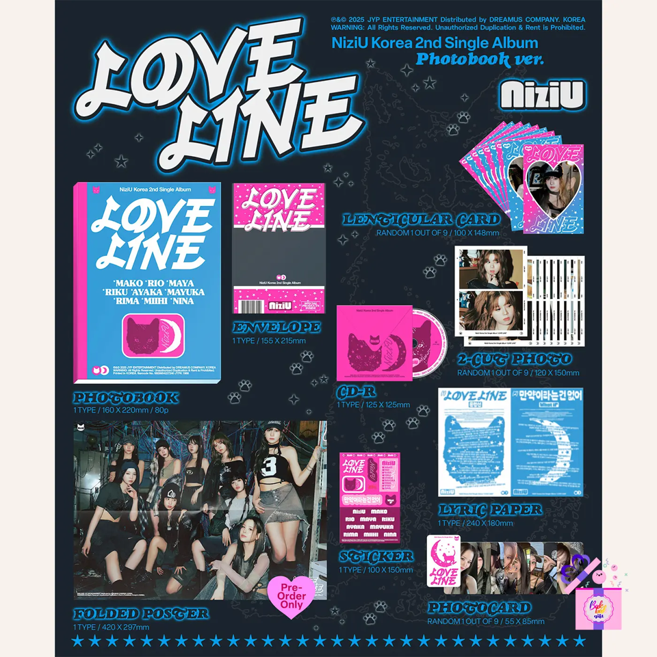 NiziU – LOVE LINE [Photobook ver.] (2nd Single Album) – Bak Bak K
