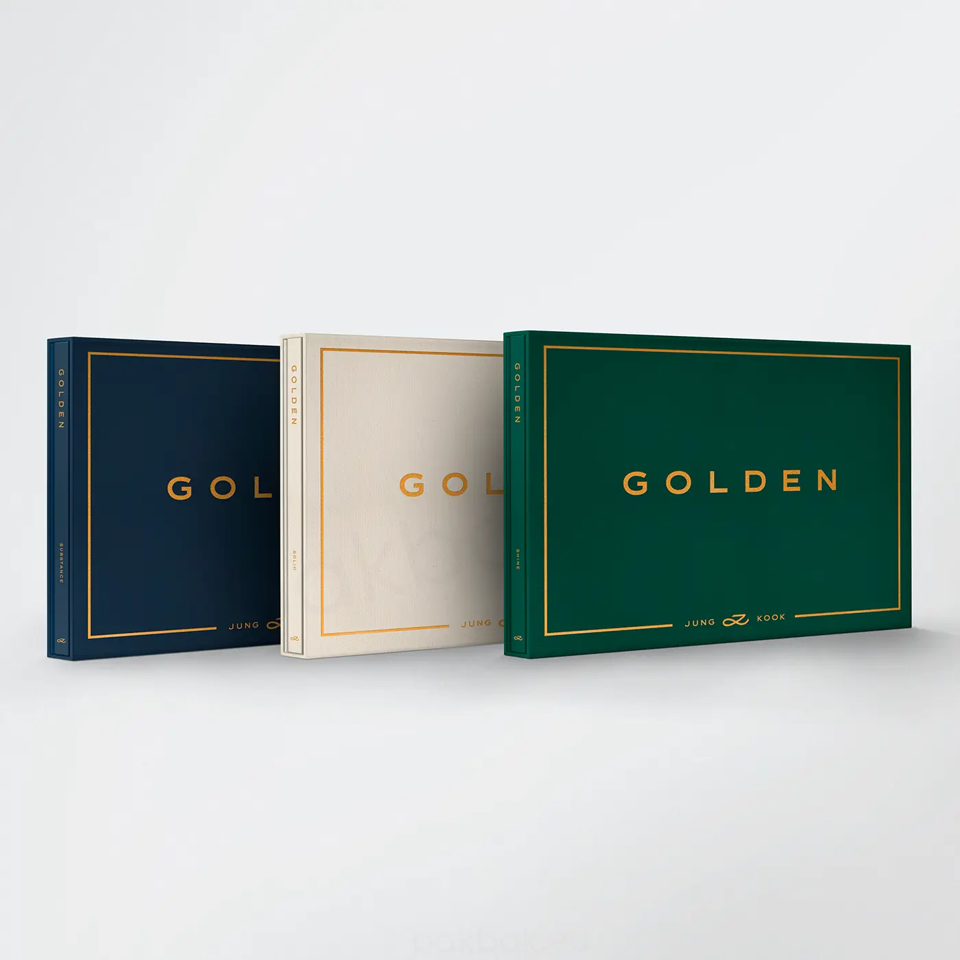 Jung Kook (BTS) – GOLDEN (4 Versions SET) + Weverse Gifts – Bak