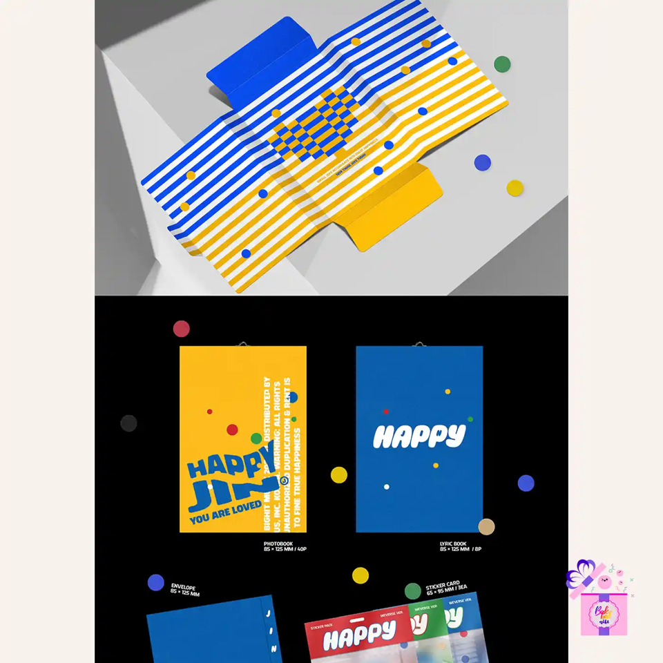 Jin (BTS) – Happy (Weverse Albums ver.) – Bak Bak K-Pop Store