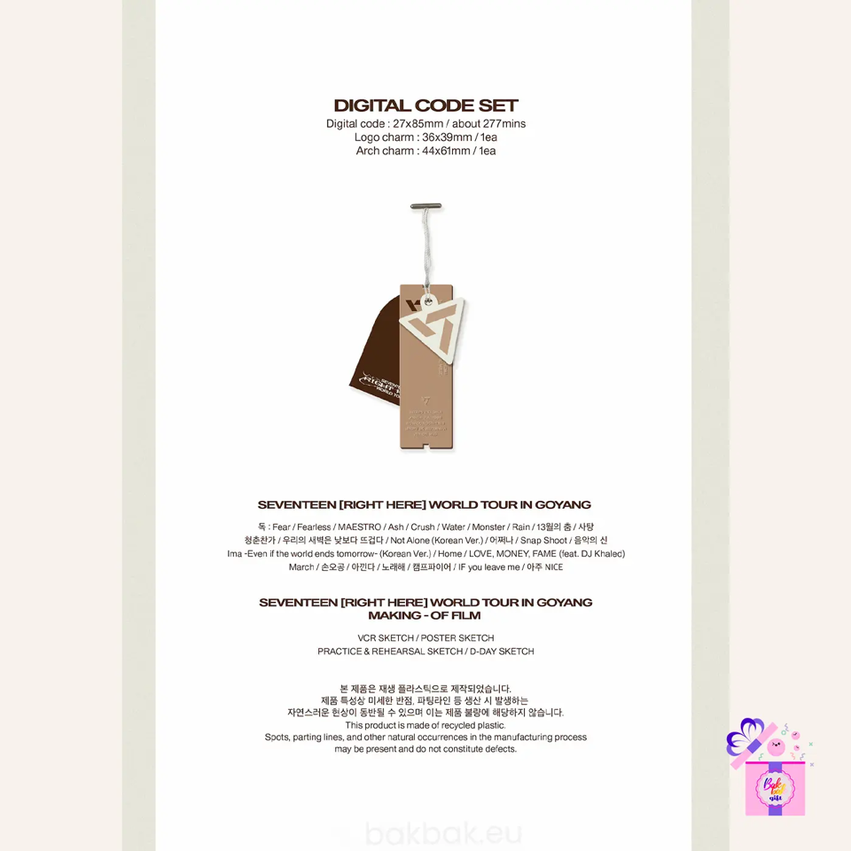 SEVENTEEN – RIGHT HERE IN GOYANG (4th World Tour) [QR Digital Code