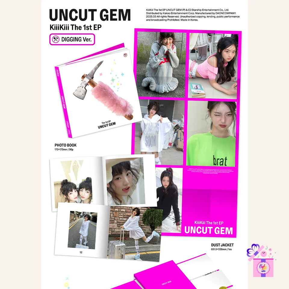 KiiiKiii – Uncut Gem (1st EP Album) [DIGGING Ver.] – Bak Bak K-Pop