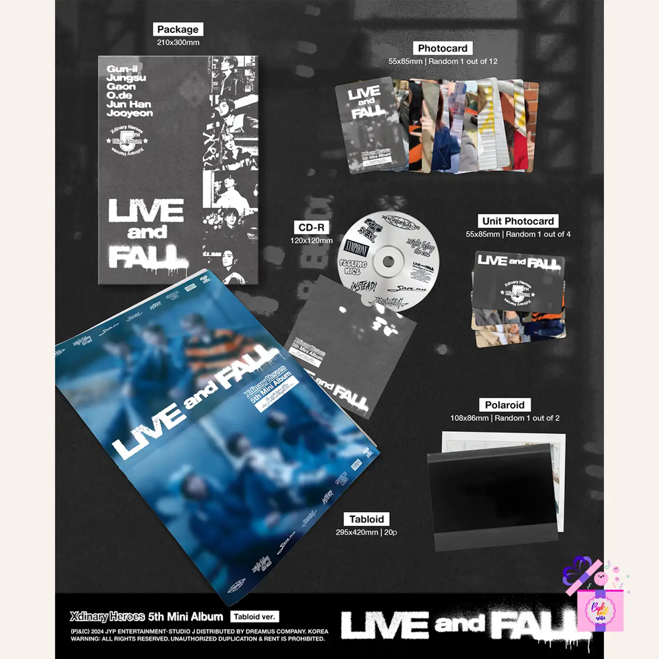 Xdinary Heroes – LIVE and FALL (Special Tabloid ver.) [5th Mini