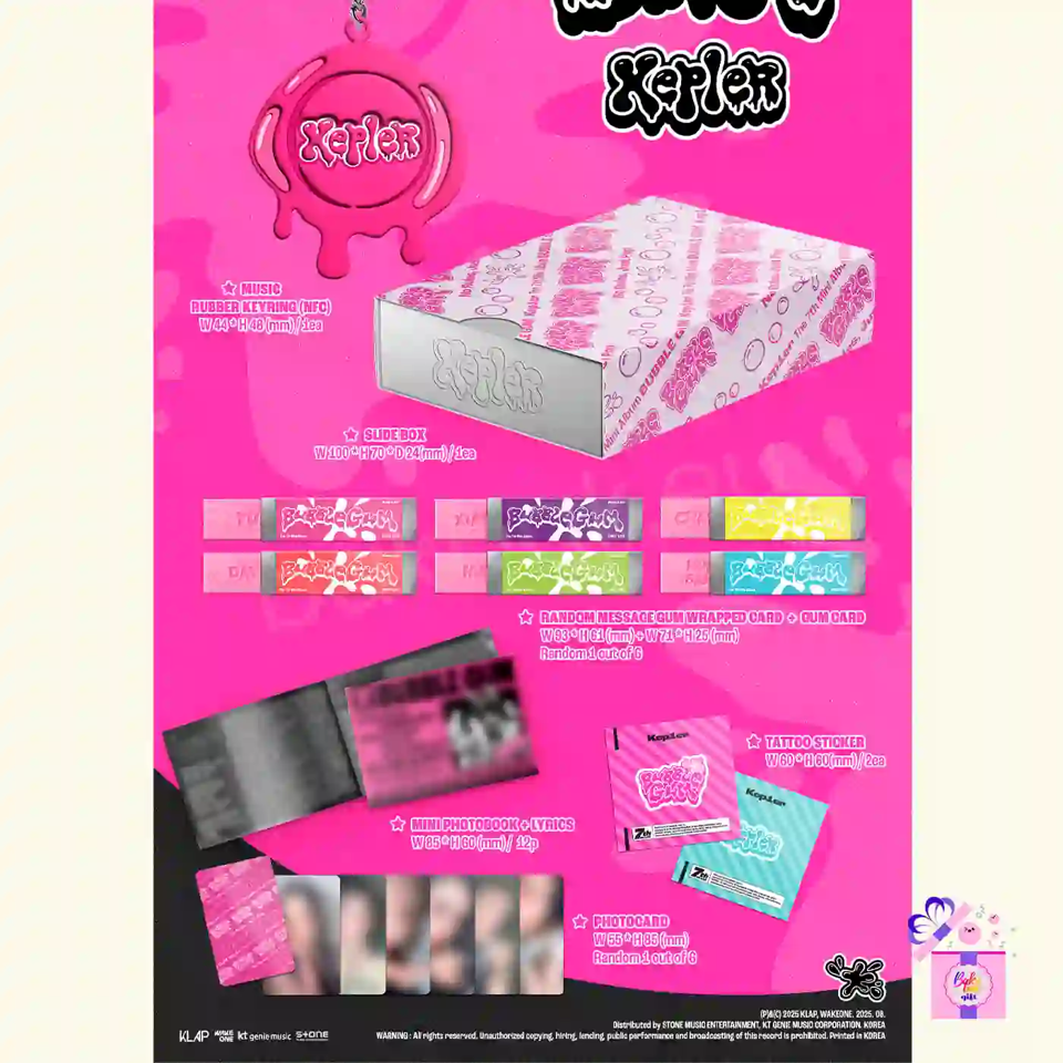 Kep1er – BUBBLE GUM (RUSH Ver.) [7th Mini Album] – Bak Bak K-Pop Store