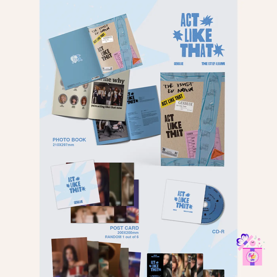GENBLUE 1集 ACT LIKE THAT 封入トレカ　コンプリート GENBLUE – Act Like That (1st EP Album) – Bak Bak K-Pop Store